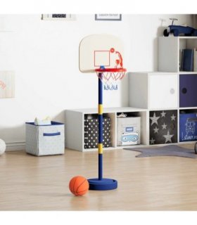 vidaXL Basketball Stand with Ball and Pump Adjustable Height 90/121 cm