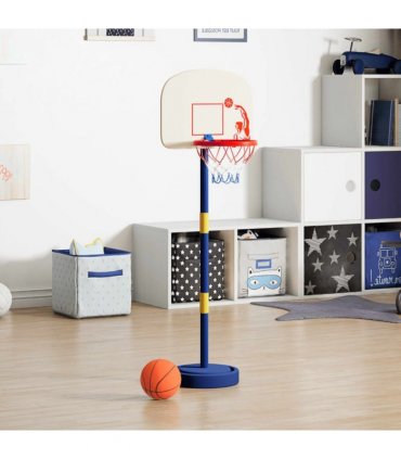 vidaXL Basketball Stand with Ball and Pump Adjustable Height 90/121 cm