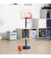 vidaXL Basketball Stand with Ball and Pump Adjustable Height 90/121 cm