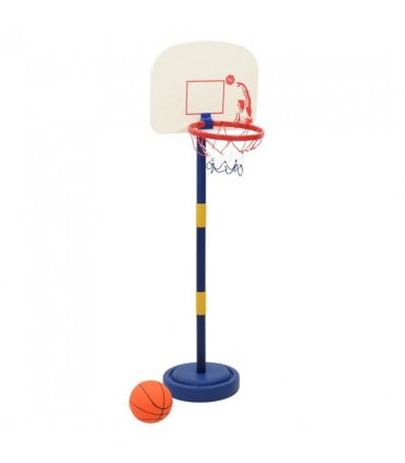 vidaXL Basketball Stand with Ball and Pump Adjustable Height 90/121 cm