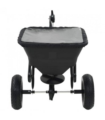 vidaXL Tow Behind Salt Spreader PVC and Steel 125x74x79 cm 45 L