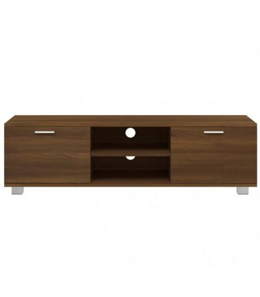 vidaXL TV Cabinet Brown Oak 140x40.5x35 cm Engineered Wood