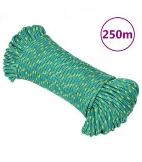 vidaXL Boat Rope Green 5 mm 250 m Polypropylene