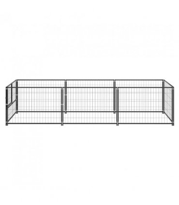 vidaXL Animal Cage without Door Black 300 x 100 x 70 cm Steel