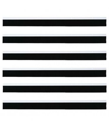 vidaXL Screw-on Door Brush Seals 6 pcs White 100 cm Aluminium Alloy
