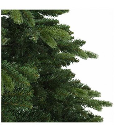 vidaXL Artificial Hinged Christmas Tree Green 210 cm PVC, PE and steel
