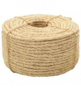 vidaXL Rope 100% Sisal 6 mm 100 m