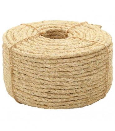 vidaXL Rope 100% Sisal 6 mm 100 m