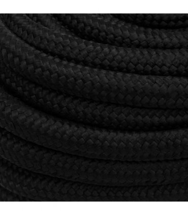 vidaXL Work Rope Black 20 mm 100 m Polyester