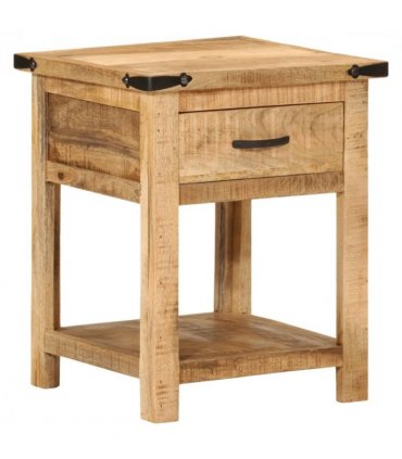 vidaXL Bedside Cabinet 40x40x50 cm Solid Wood Mango