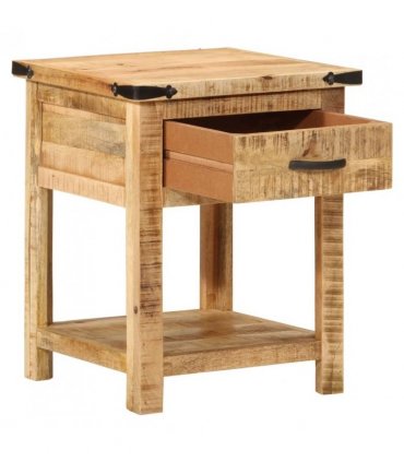 vidaXL Bedside Cabinet 40x40x50 cm Solid Wood Mango