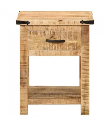 vidaXL Bedside Cabinet 40x40x50 cm Solid Wood Mango
