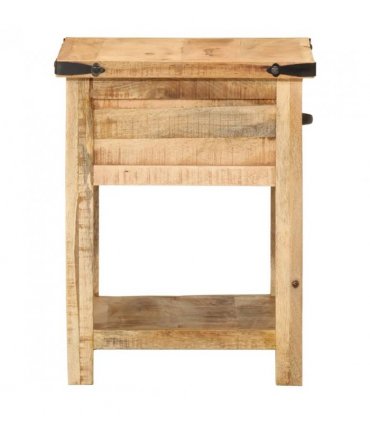 vidaXL Bedside Cabinet 40x40x50 cm Solid Wood Mango