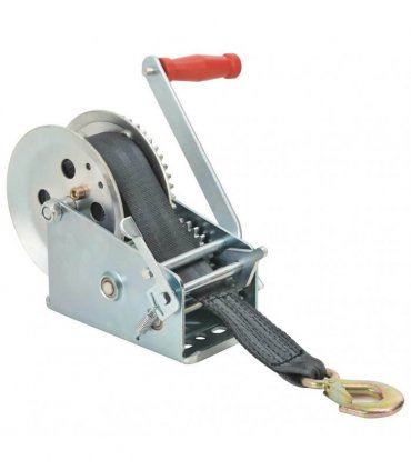 vidaXL Hand Winch with Strap 1587 kg