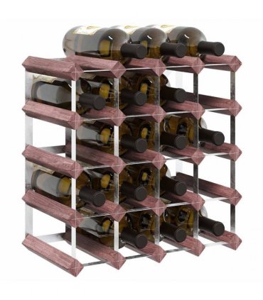 vidaXL Wine Rack for 20 Bottles Brown Solid Wood Pine
