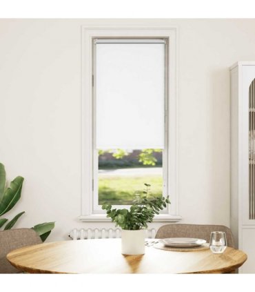 vidaXL Roller Blind Blackout White 50x130 cm Fabric Width 45.7 cm Polyester