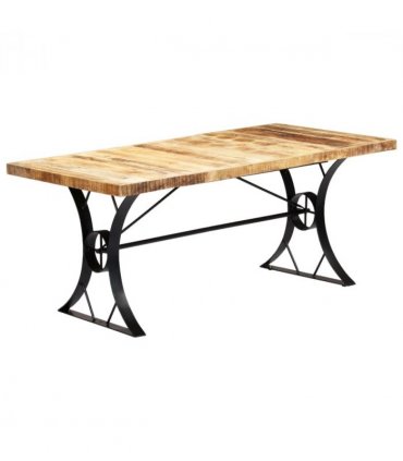 vidaXL Dining Table 180x90x76 cm Solid Mango Wood