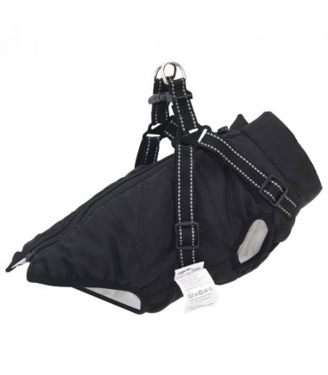 vidaXL Dog Coat Black L28
