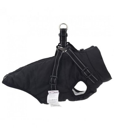 vidaXL Dog Coat Black L28