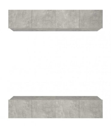 vidaXL TV Cabinets 4 pcs Concrete Grey 80x30x30 cm Engineered Wood