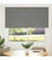 vidaXL Roller Blind Blackout Grey 165x130 cm Fabric Width 161.6 cm Polyester