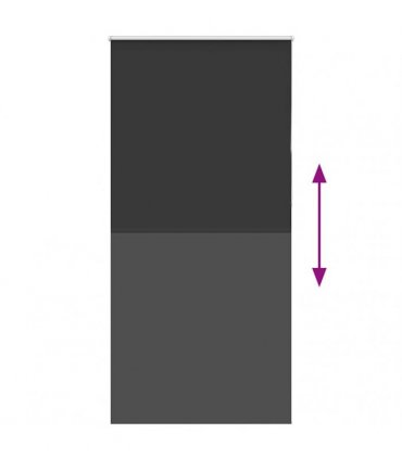 vidaXL Roller Blind Blackout Black 105x230 cm Fabric Width 100.7 cm Polyester