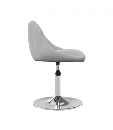 vidaXL Swivel Dining Chairs 2 pcs Light Grey Velvet