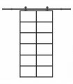 vidaXL Sliding Door with Hardware Set 102x205 cm ESG Glass&Aluminium