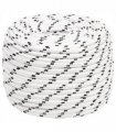 vidaXL Braided Boat Rope White 14 mmx250 m Polyester