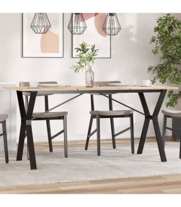 vidaXL Dining Table Legs Y-Frame 140x60x73 cm Steel