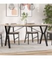 vidaXL Dining Table Legs Y-Frame 140x60x73 cm Steel