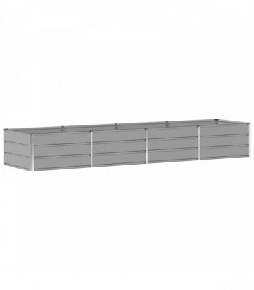vidaXL Planter Light Grey 320 x 80 x 45 cm Steel