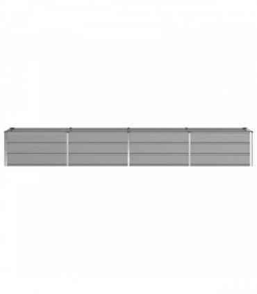 vidaXL Planter Light Grey 320 x 80 x 45 cm Steel