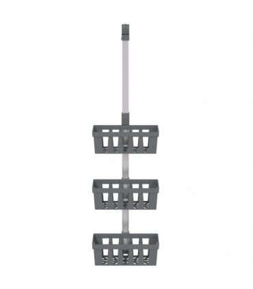 vidaXL Shower Hanger Shelf 30x15x(67-105) cm Aluminium