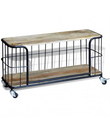 vidaXL Tv Cabinet | Varies | Solid mango wood, Iron | Medium | Tv Cabinet