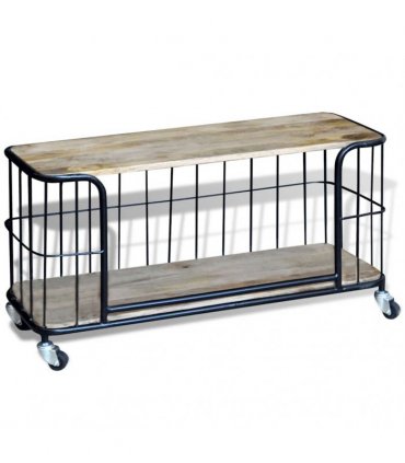 vidaXL Tv Cabinet | Varies | Solid mango wood, Iron | Medium | Tv Cabinet