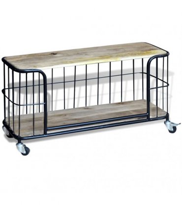 vidaXL Tv Cabinet | Varies | Solid mango wood, Iron | Medium | Tv Cabinet