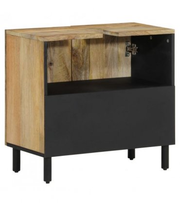 vidaXL Bathroom Sink Cabinet 62x33x58 cm Solid Wood Mango