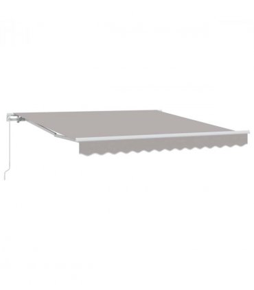 vidaXL Awning Retractable Light Grey 300 x 250 x 165 cm Polyester