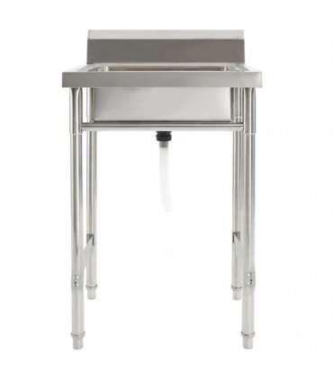 vidaXL Kitchen Sink Single Basin Stainless Steel