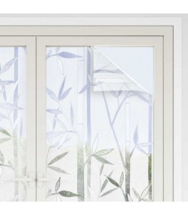 vidaXL Window Films 4 pcs Frosted Bamboo Pattern PVC