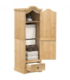 vidaXL Wardrobe Corona 55x52x170 cm Solid Wood Pine