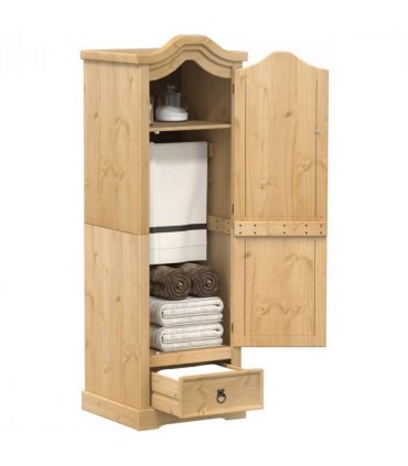 vidaXL Wardrobe Corona 55x52x170 cm Solid Wood Pine