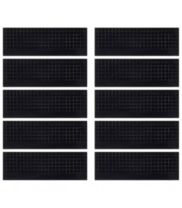 vidaXL Stair Treads 10 pcs 25x75 cm Rubber