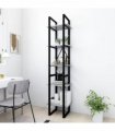 vidaXL 5-Tier Book Cabinet Concrete Grey 40x30x175 cm Engineered Wood