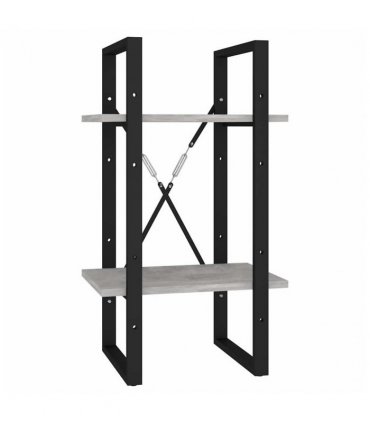 vidaXL 5-Tier Book Cabinet Concrete Grey 40x30x175 cm Engineered Wood