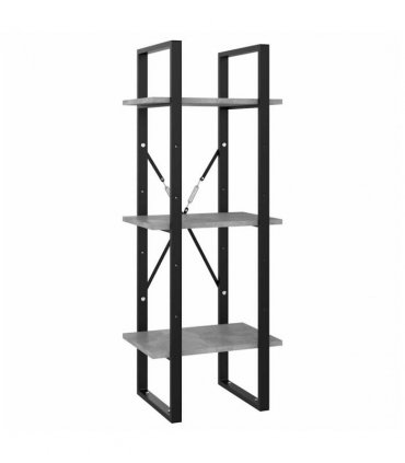 vidaXL 5-Tier Book Cabinet Concrete Grey 40x30x175 cm Engineered Wood