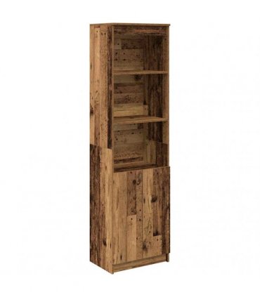 vidaXL Highboard Old Wood 50x35x180 cm Engineered Wood