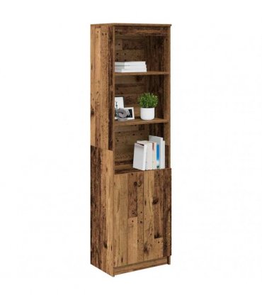 vidaXL Highboard Old Wood 50x35x180 cm Engineered Wood