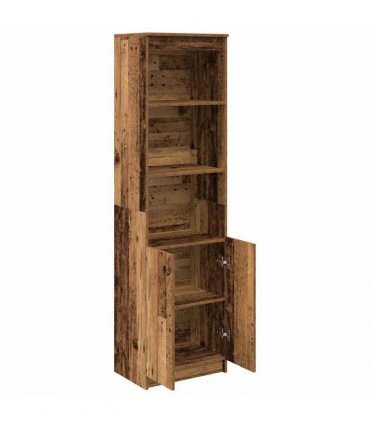 vidaXL Highboard Old Wood 50x35x180 cm Engineered Wood